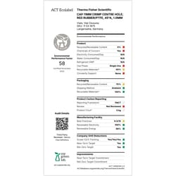 Fisherbrand 11 mm Aluminium-Bördelverschluss, silberfarben, Mittelloch, zusammengesetztes Septum Beige, Rotorange | Buy Online | Fisher Scientific